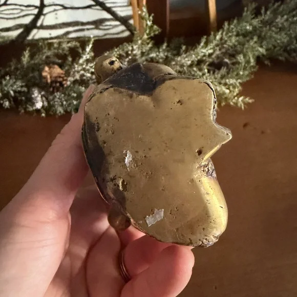 Brass Ganesha Statue – 5” Tall - Picture 4 of 5